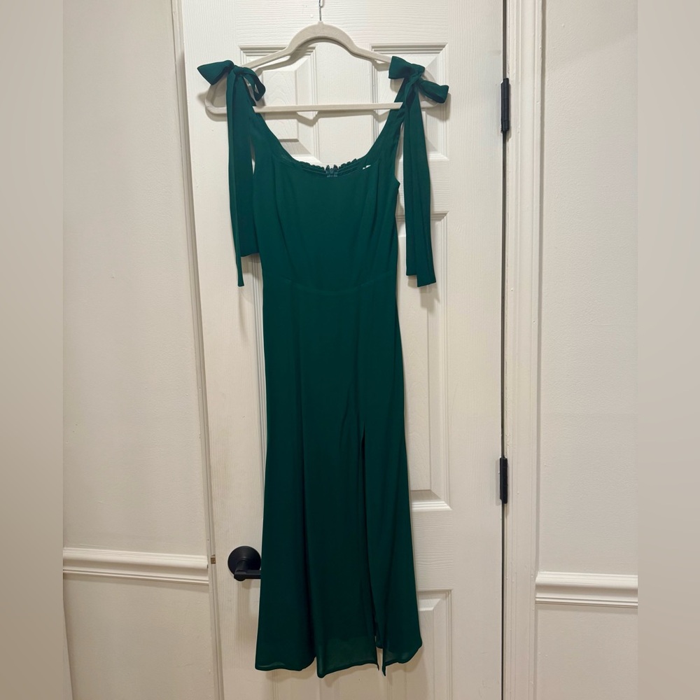 REFORMATION Twilight Dress in Emerald💚 - Picture 10 of 11